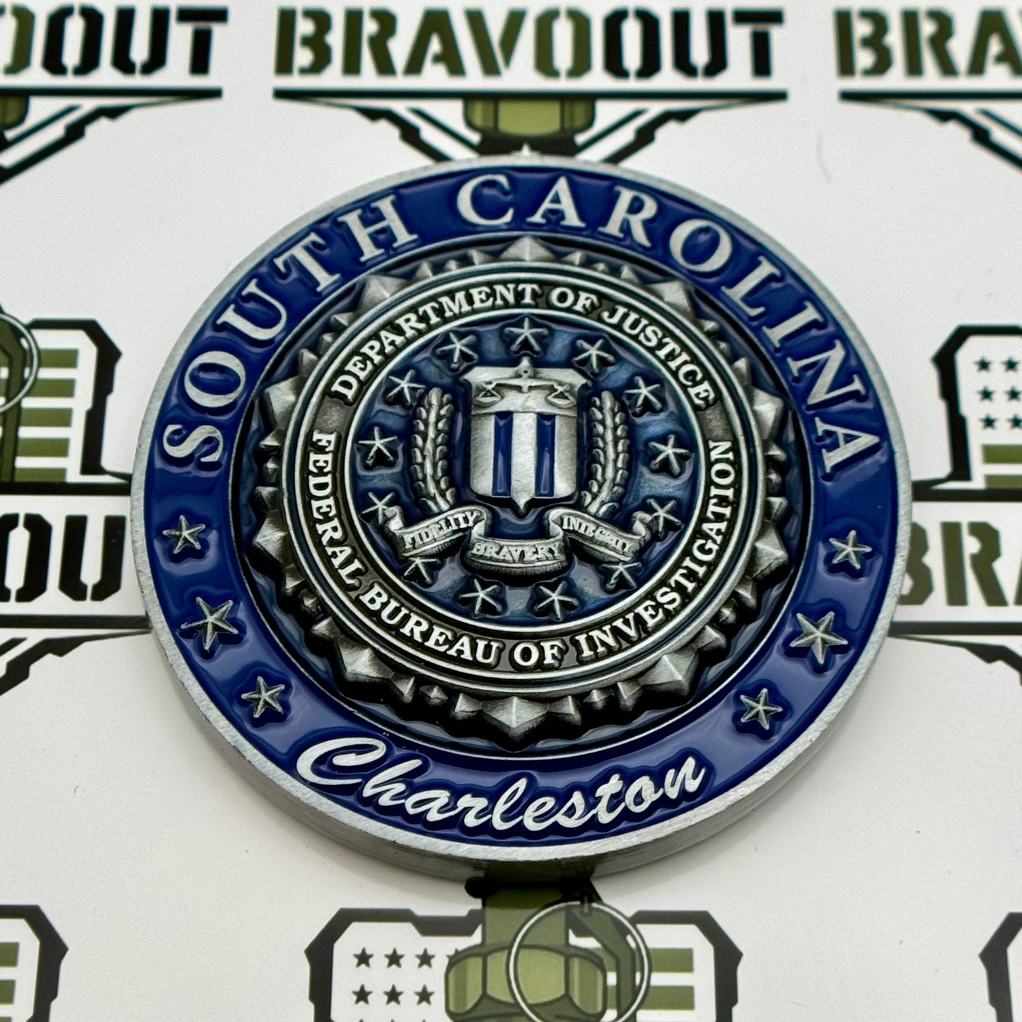 Federal Bureau of Investigation (FBI), South Carolina, Charleston - Protect the Town Challenge Coin