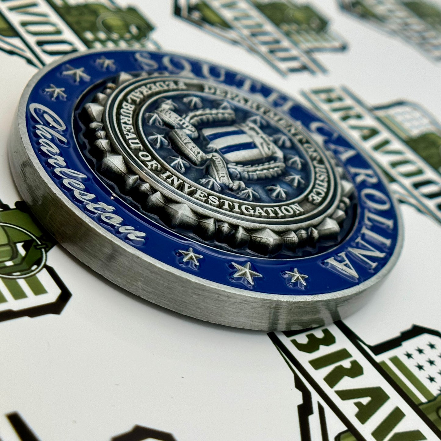 Federal Bureau of Investigation (FBI), South Carolina, Charleston - Protect the Town Challenge Coin