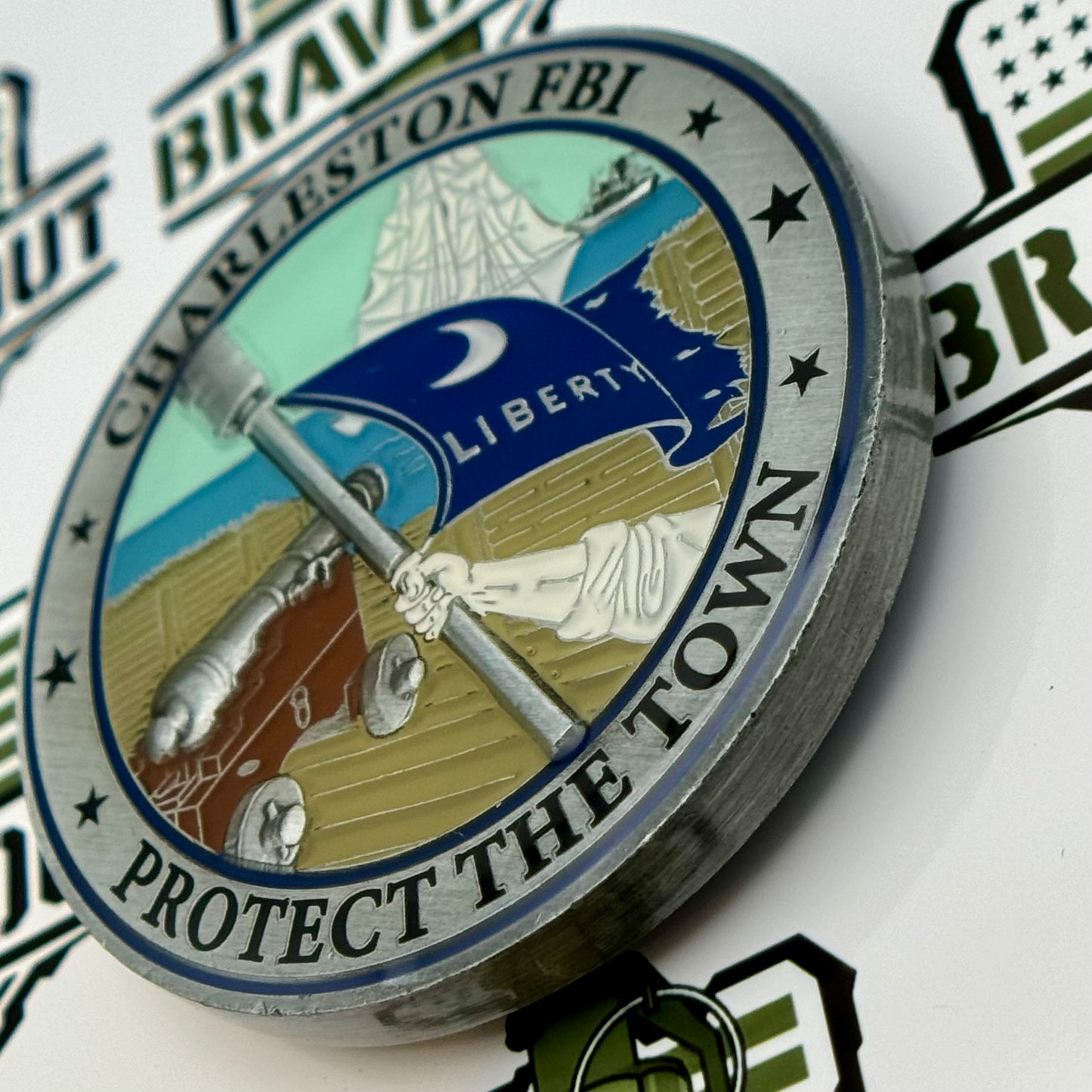 Federal Bureau of Investigation (FBI), South Carolina, Charleston - Protect the Town Challenge Coin