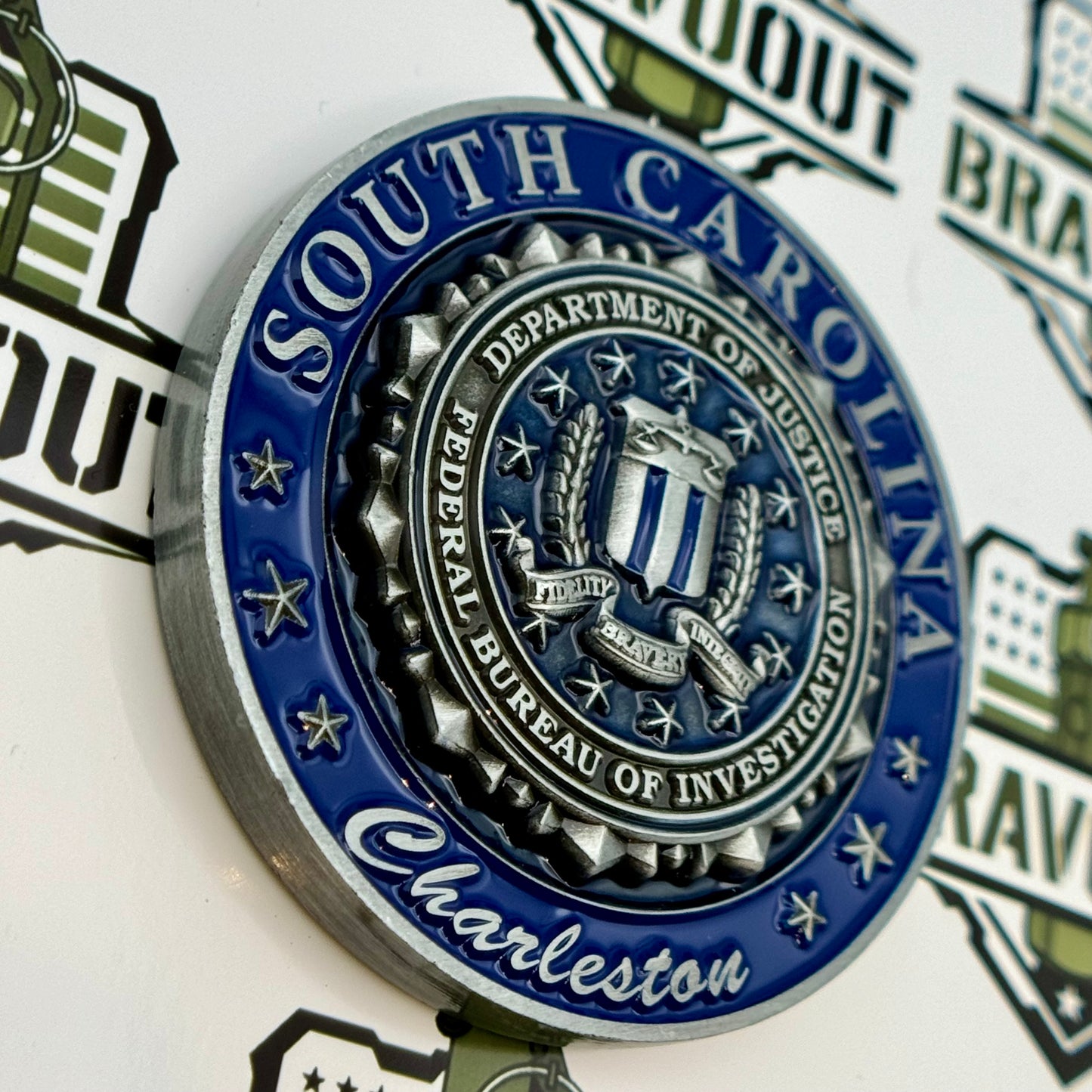 Federal Bureau of Investigation (FBI), South Carolina, Charleston - Protect the Town Challenge Coin
