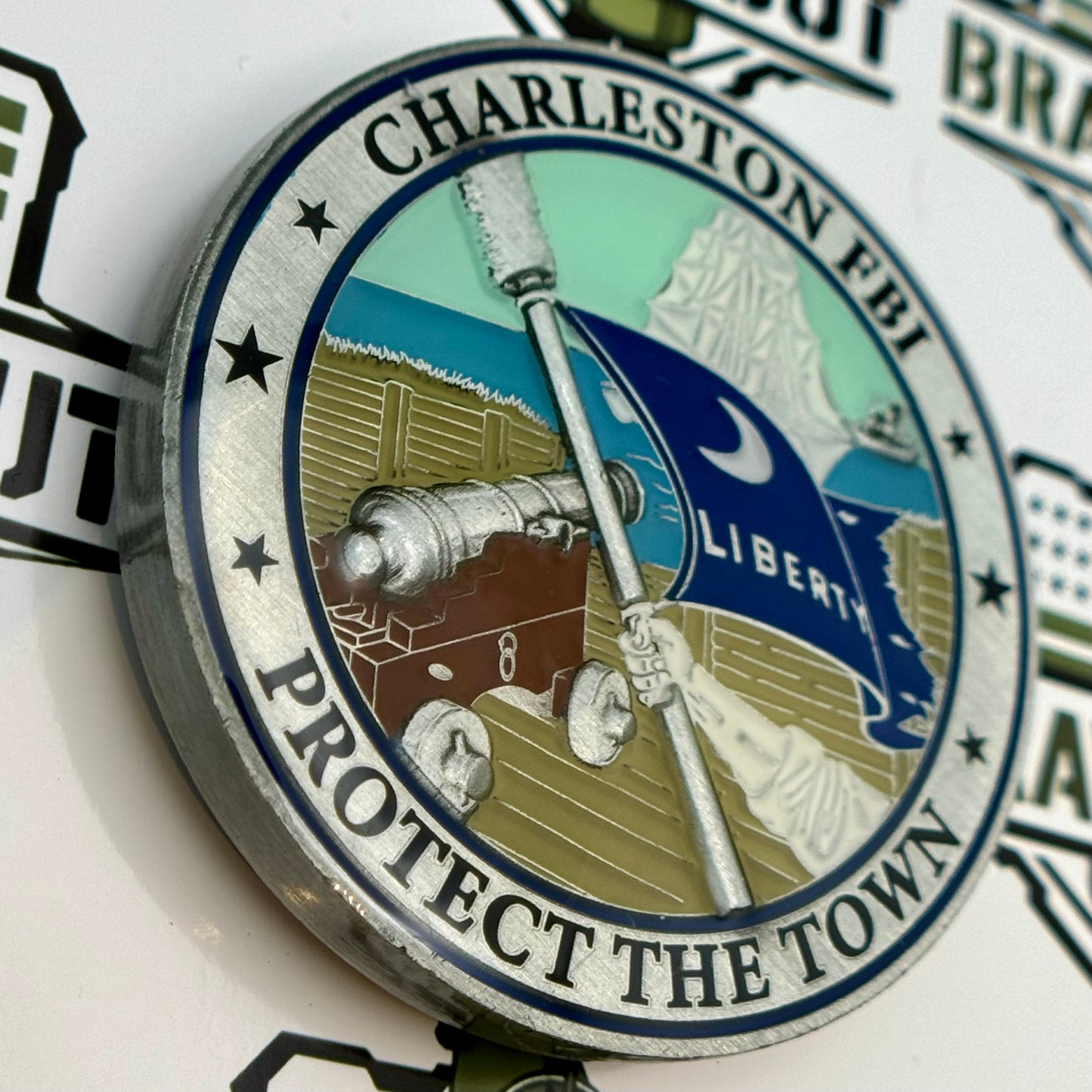 Federal Bureau of Investigation (FBI), South Carolina, Charleston - Protect the Town Challenge Coin