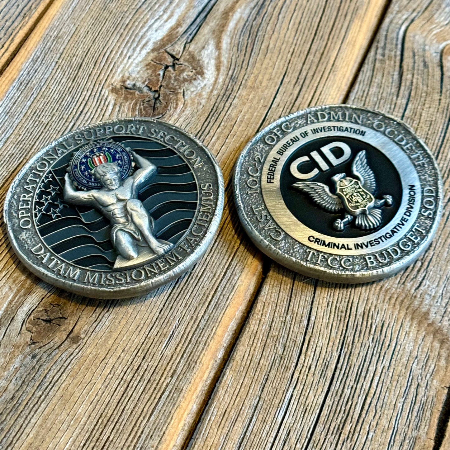 Federal Bureau of Investigation (FBI), Headquarters - Operational Support Section Challenge Coin