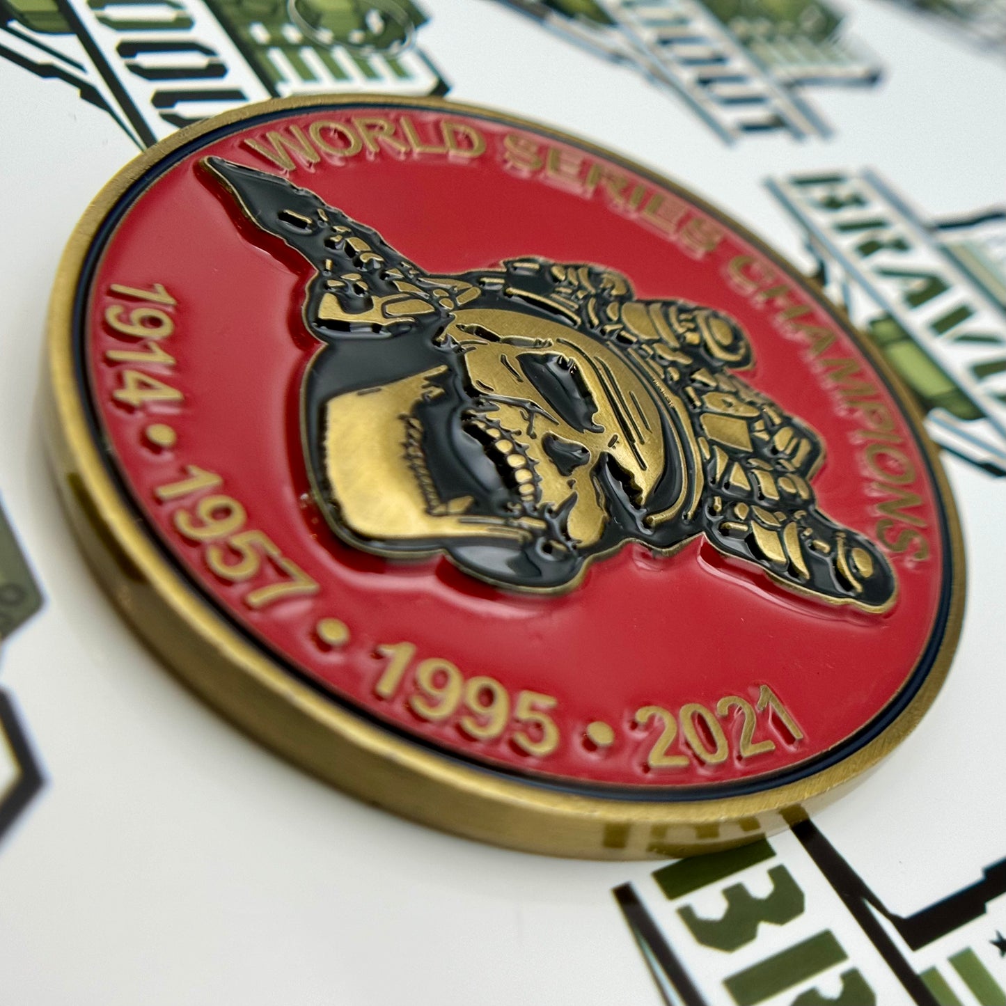 Cobb County PD Atlanta Braves Challenge Coin