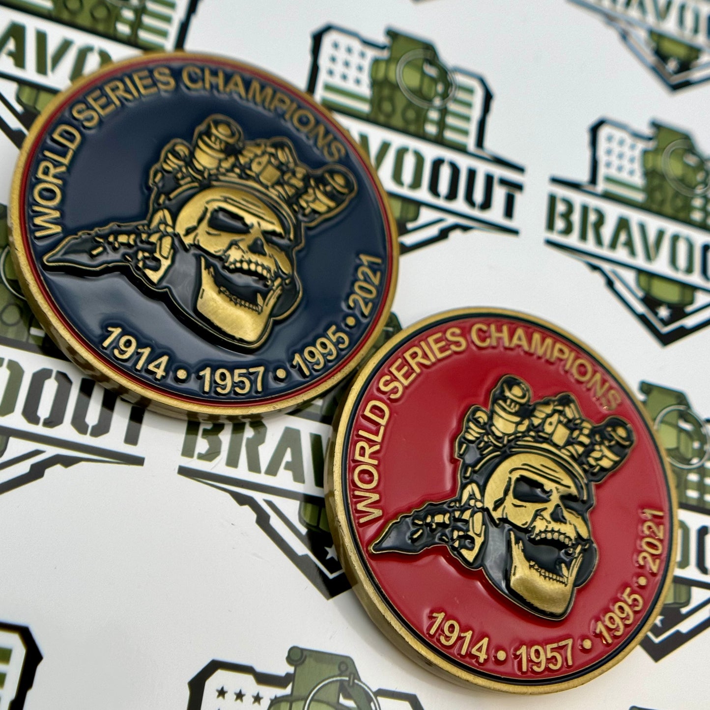 Cobb County PD Atlanta Braves Challenge Coin