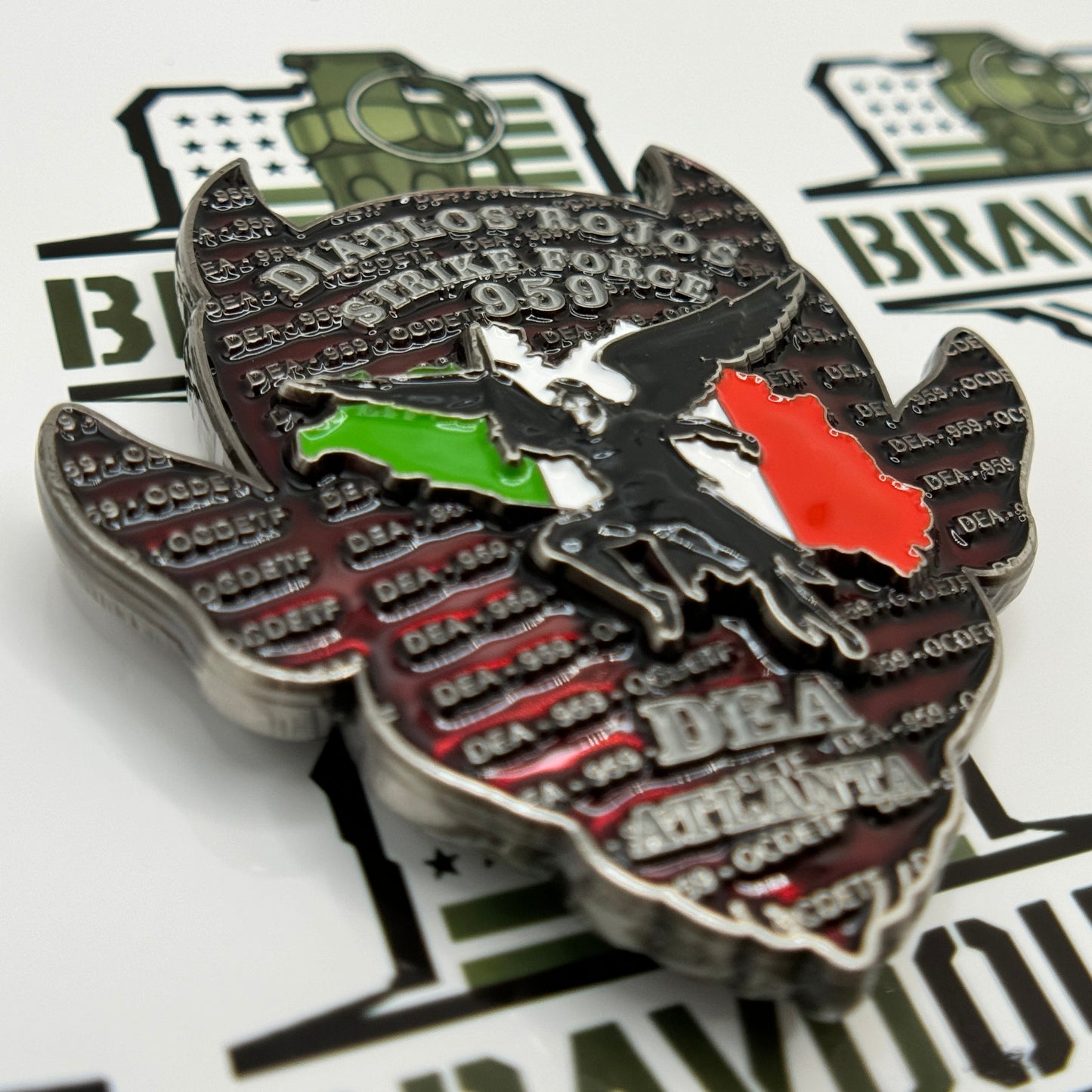Drug Enforcement Administration (DEA), Atlanta Field Division, OCDETF 959 Group, Operation "Diablos Rojos" Challenge Coin