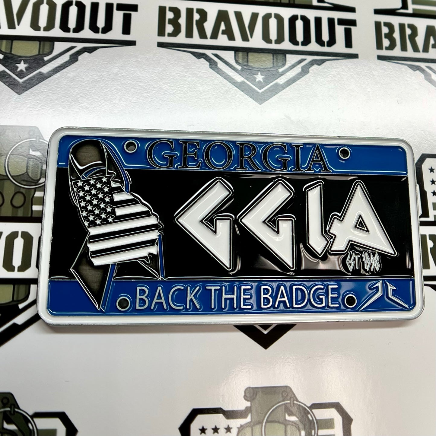 Jimmy Callaway - Georgia Gang Investigators Association, 2023 Summer Conference, 25th Anniversary, Back the Badge Challenge Coin