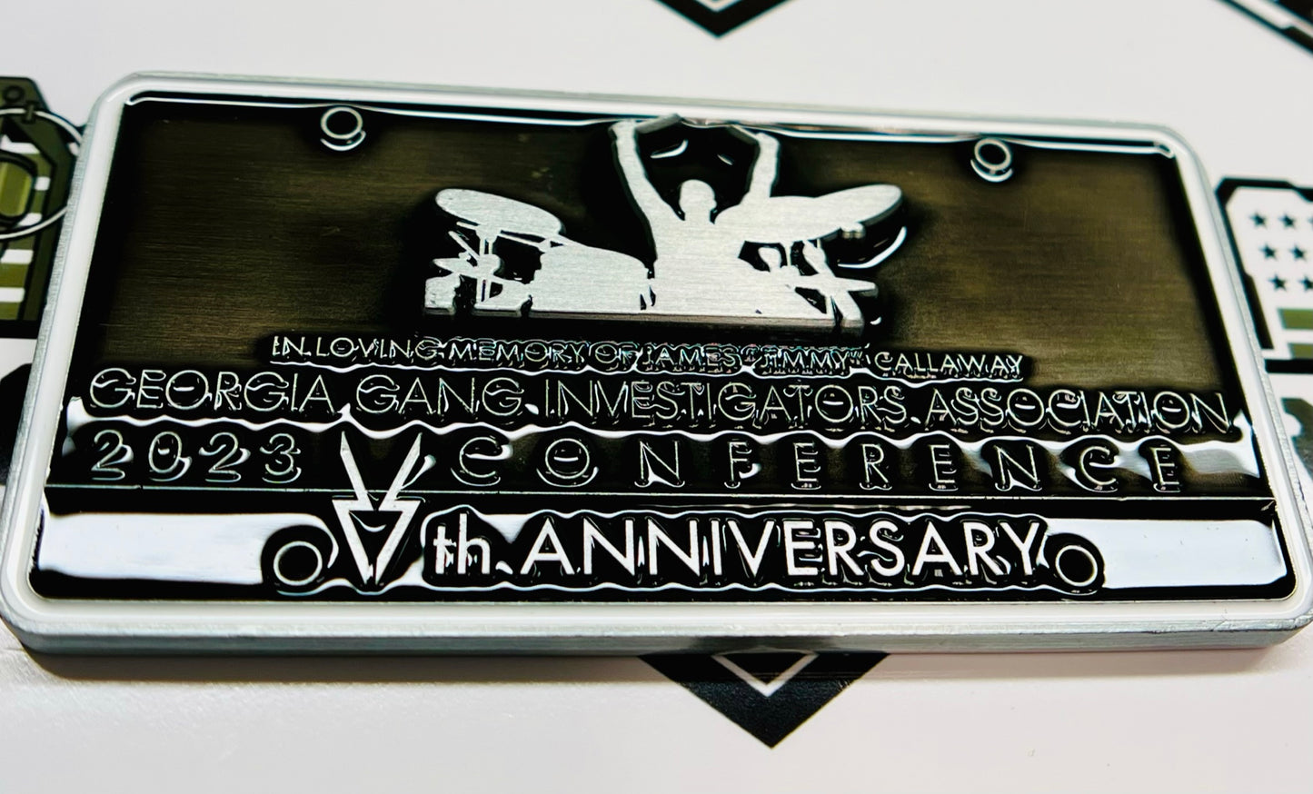 Jimmy Callaway - Georgia Gang Investigators Association, 2023 Summer Conference, 25th Anniversary, Back the Badge Challenge Coin
