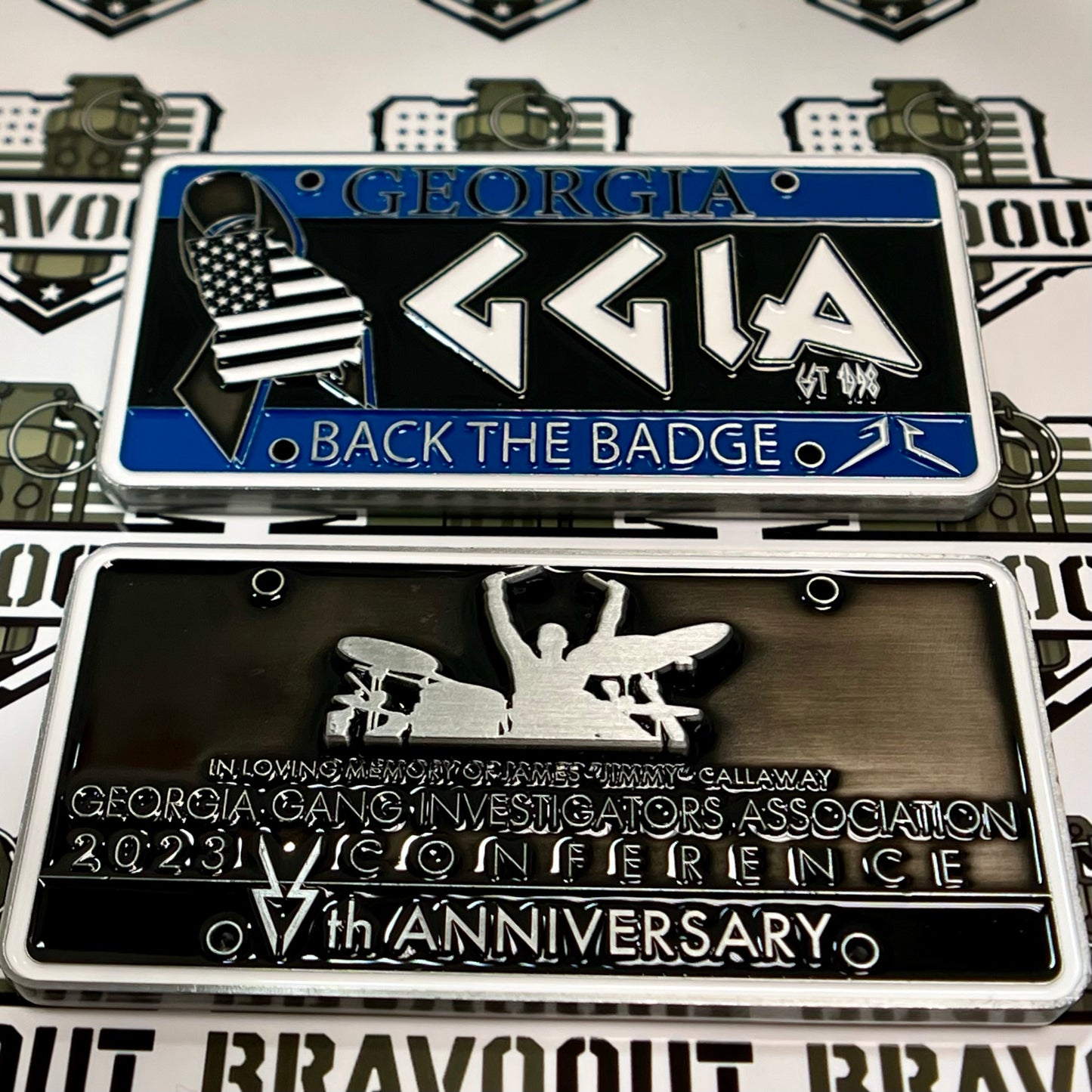 Jimmy Callaway - Georgia Gang Investigators Association, 2023 Summer Conference, 25th Anniversary, Back the Badge Challenge Coin