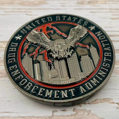 Drug Enforcement Administration (DEA), Atlanta Field Division, OCDETF Strike Force, Group 1, Challenge Coin - New Black Nickel Variant