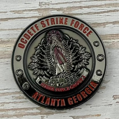 Drug Enforcement Administration (DEA), Atlanta Field Division, OCDETF Strike Force, Group 1, Challenge Coin - New Black Nickel Variant