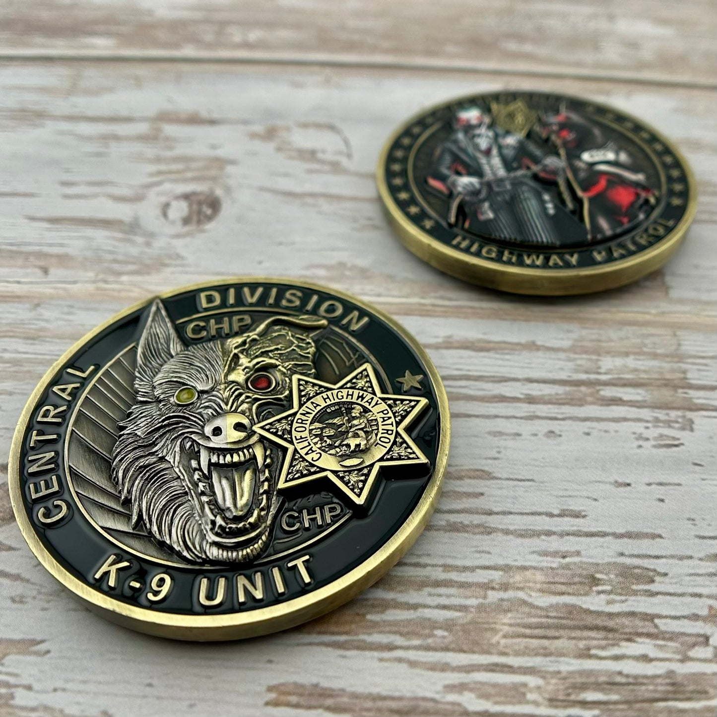California Highway Patrol (CHP) Central Division K-9 Unit Challenge Coin