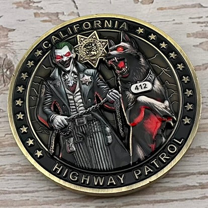 California Highway Patrol (CHP) Central Division K-9 Unit Challenge Coin