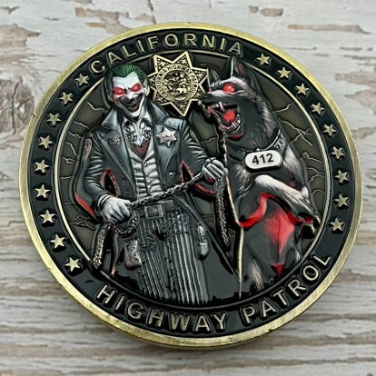 California Highway Patrol (CHP) Central Division K-9 Unit Challenge Coin