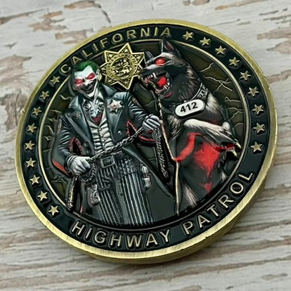 California Highway Patrol (CHP) Central Division K-9 Unit Challenge Coin