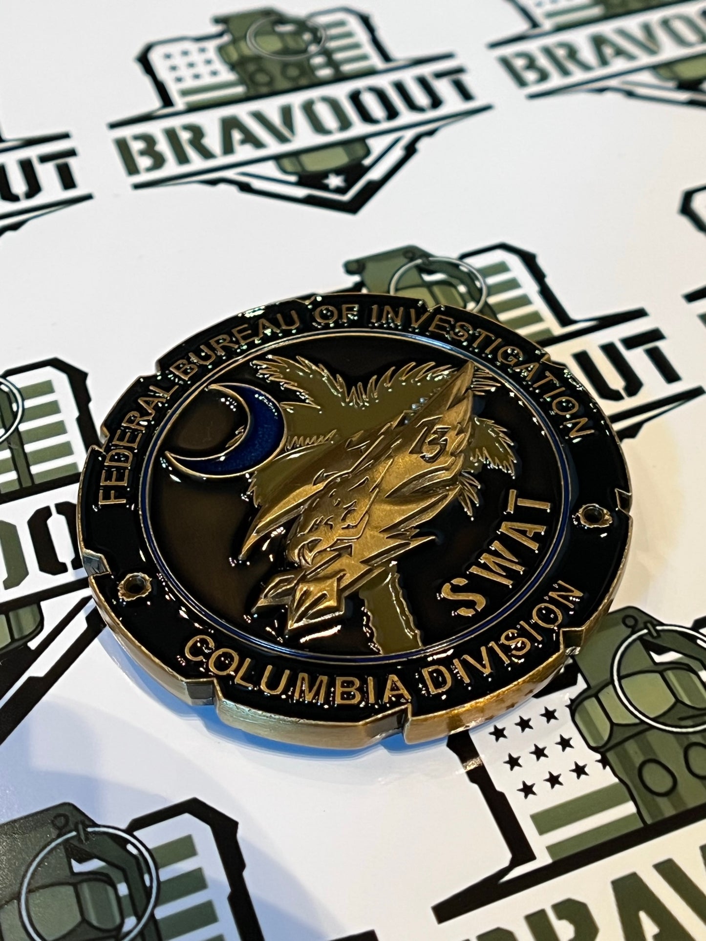Federal Bureau of Investigation (FBI), South Carolina, Columbia Division, Special Weapons and Tactics Team (SWAT) Challenge Coin