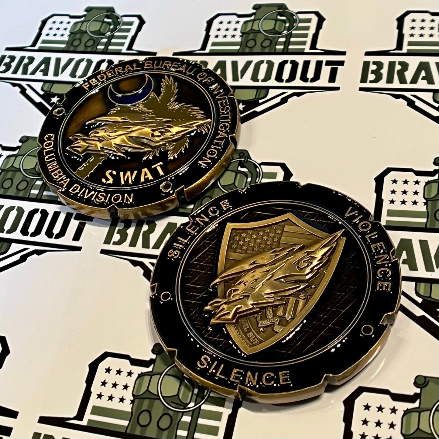 Federal Bureau of Investigation (FBI), South Carolina, Columbia Division, Special Weapons and Tactics Team (SWAT) Challenge Coin