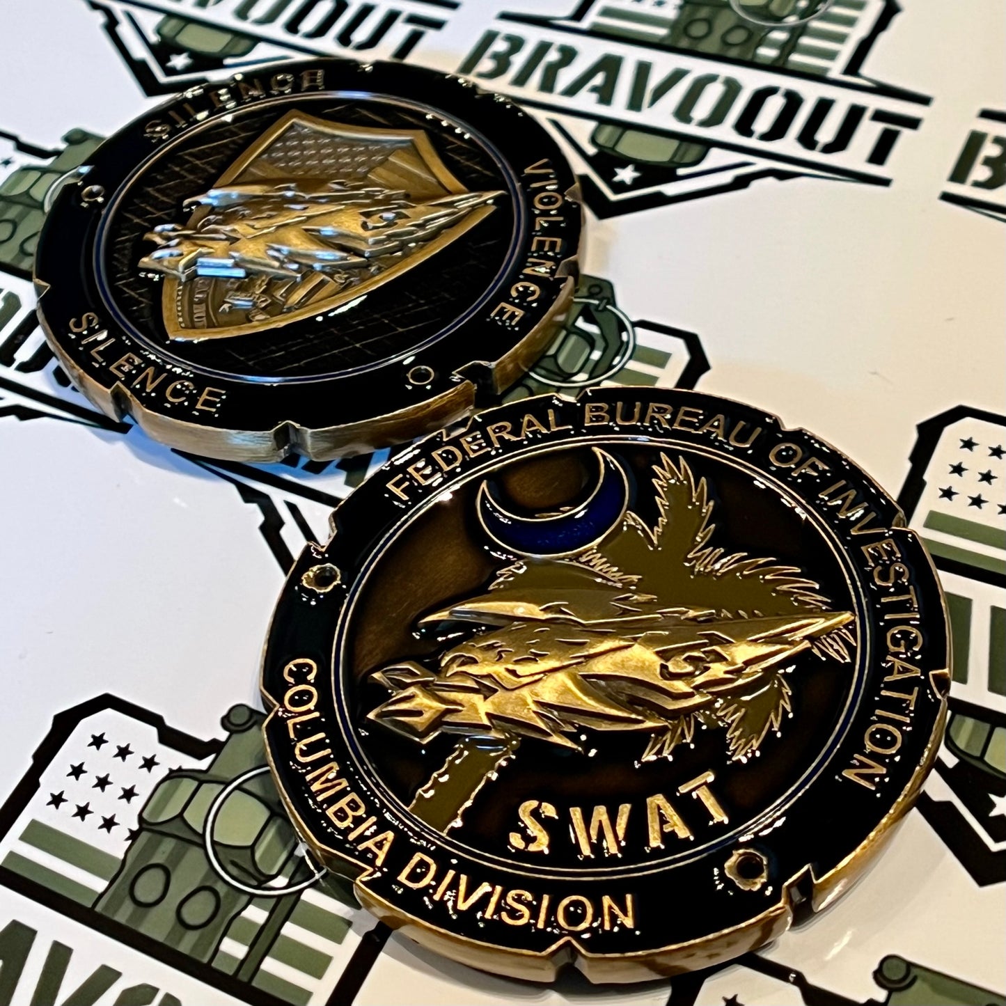 Federal Bureau of Investigation (FBI), South Carolina, Columbia Division, Special Weapons and Tactics Team (SWAT) Challenge Coin