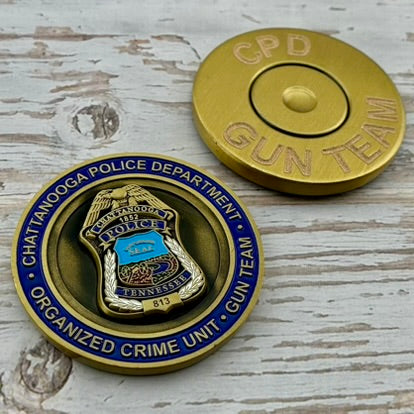 Chattanooga Tennessee Police Department - Organized Crime/Gun Unit - Challenge Coin