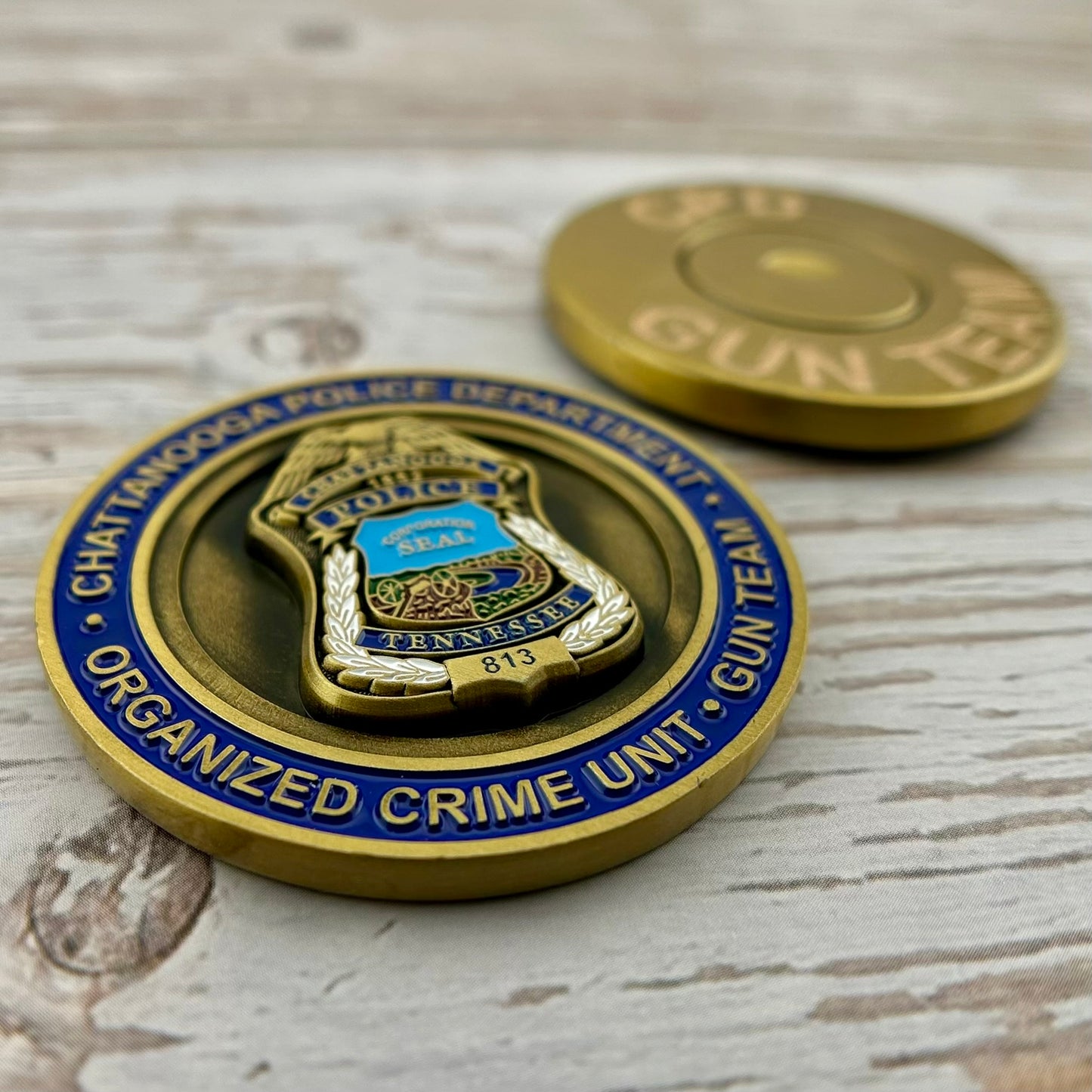 Chattanooga Tennessee Police Department - Organized Crime/Gun Unit - Challenge Coin
