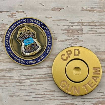 Chattanooga Tennessee Police Department - Organized Crime/Gun Unit - Challenge Coin