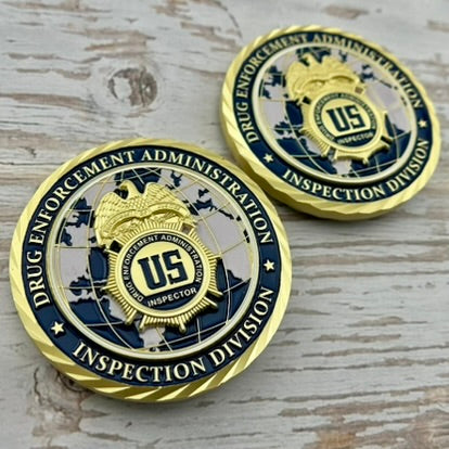 Drug Enforcement Administration (DEA), Headquarters (HQ), Inspection Division Challenge Coin