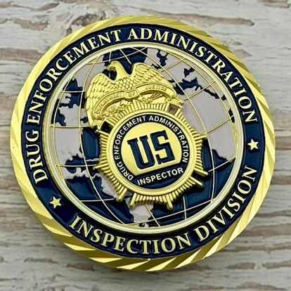 Drug Enforcement Administration (DEA), Headquarters (HQ), Inspection Division Challenge Coin