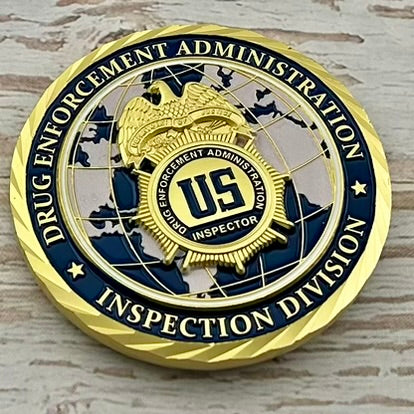 Drug Enforcement Administration (DEA), Headquarters (HQ), Inspection Division Challenge Coin