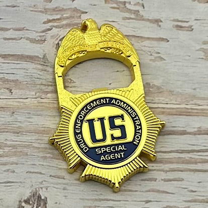 DEA Special Agent Badge/St. Michael Bottle Opener Challenge Coin (2 Variants)