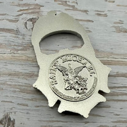DEA Task Force Officer (TFO) Badge/St. Michael Bottle Opener Challenge Coin (2 Variants)