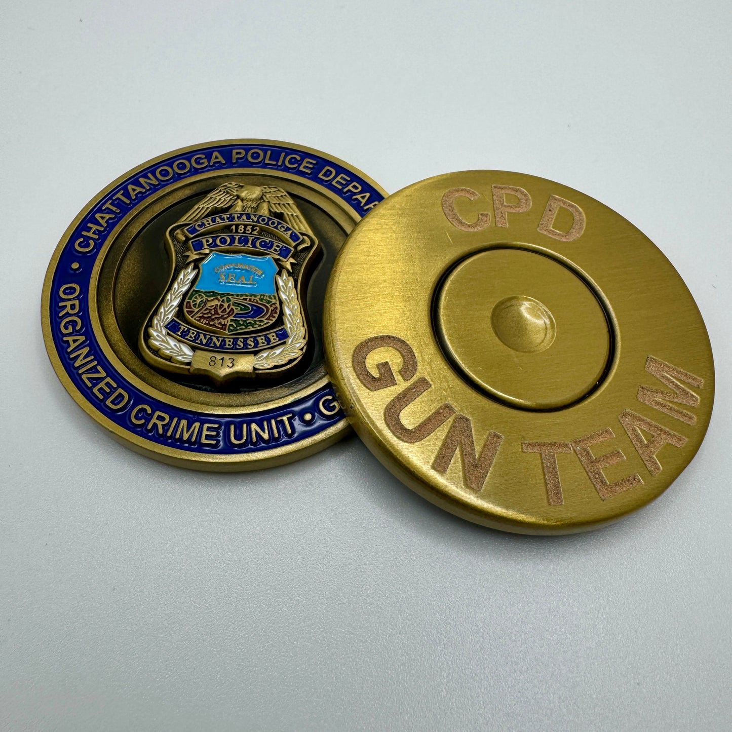 Chattanooga Tennessee Police Department - Organized Crime/Gun Unit - Challenge Coin