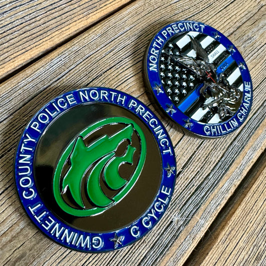 Gwinnett County PD - North Precinct C Shift (Cycle) Challenge Coin