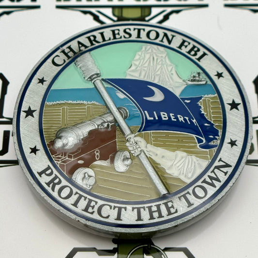 Federal Bureau of Investigation (FBI), South Carolina, Charleston - Protect the Town Challenge Coin