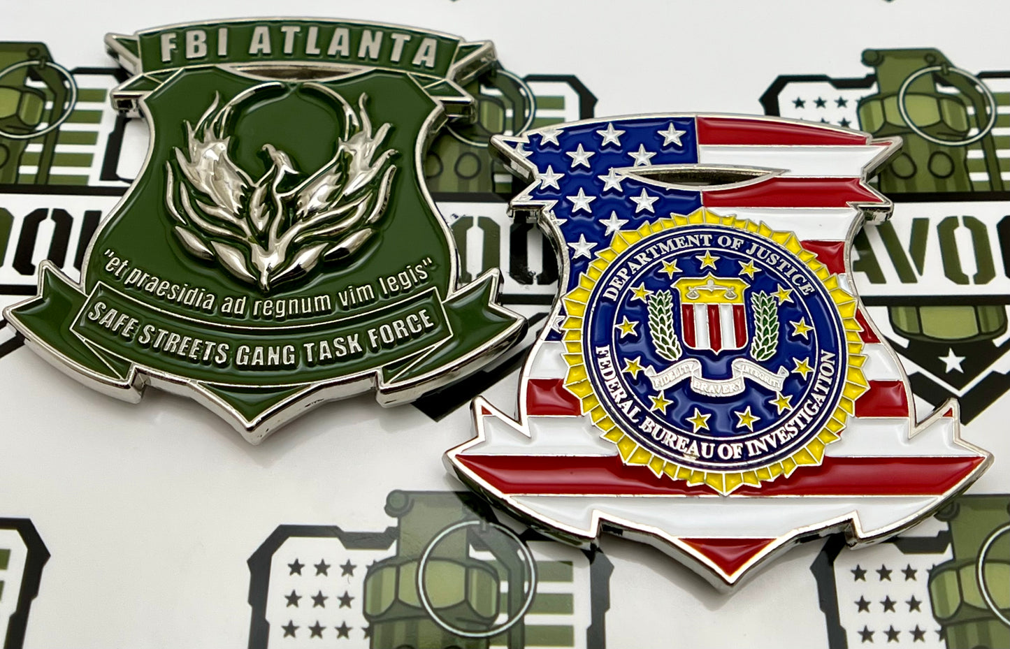 Federal Bureau of Investigation (FBI), Atlanta Field Office, Safe Streets Gang Task Force (SSGTF) Challenge Coin