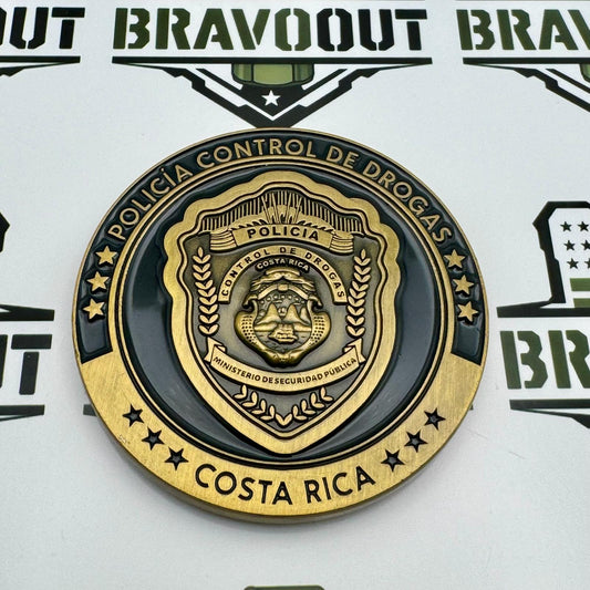 Policia Control de Drogas (Drug Control Police), Costa Rica - Challenge Coin