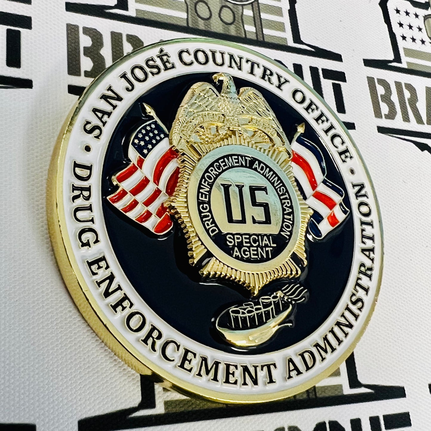 Drug Enforcement Administration (DEA), San Jose Country Office, Costa Rica Challenge Coin