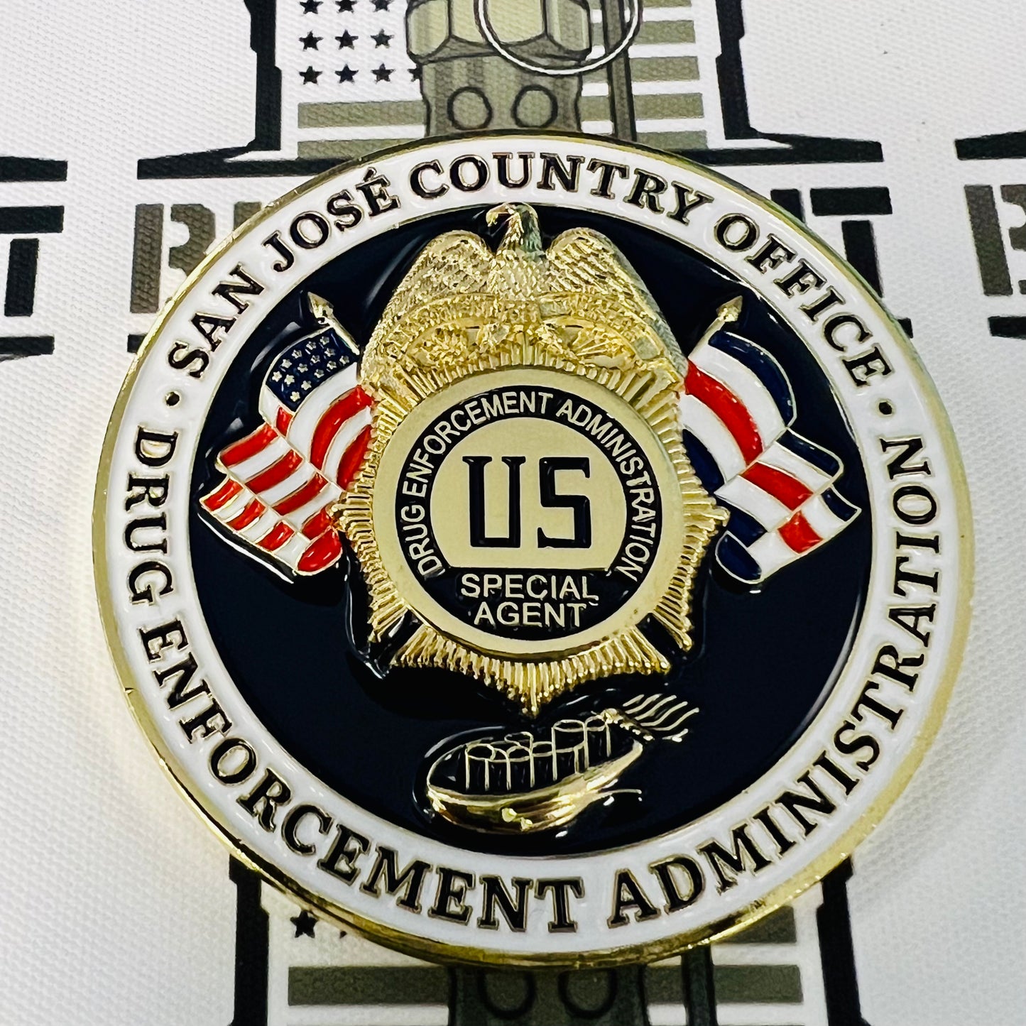 Drug Enforcement Administration (DEA), San Jose Country Office, Costa Rica Challenge Coin