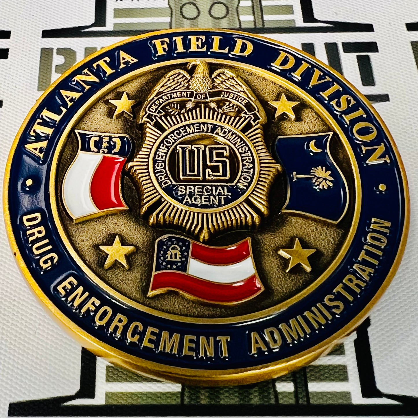 Drug Enforcement Administration (DEA), Atlanta Field Division, Challenge Coin