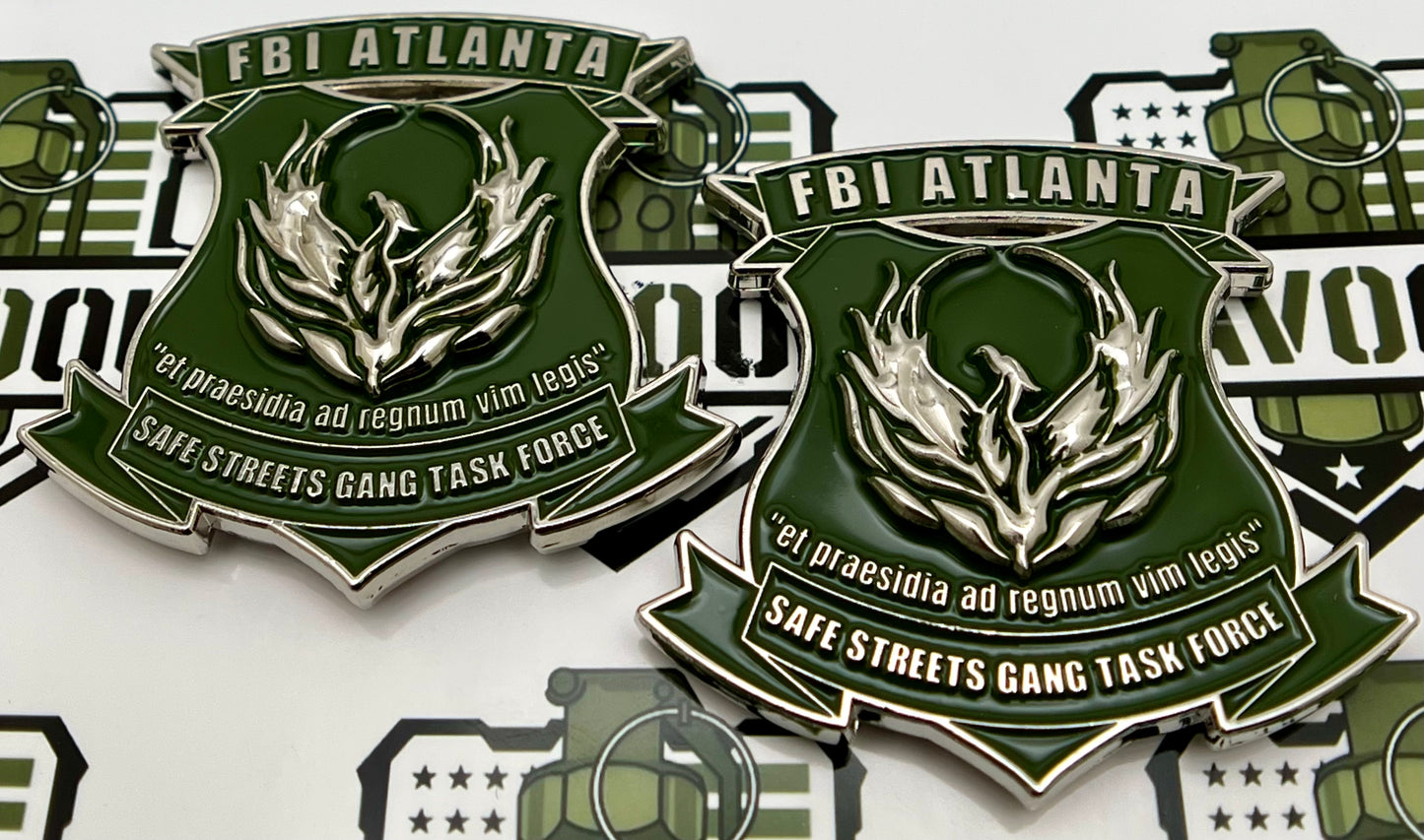 Federal Bureau of Investigation (FBI), Atlanta Field Office, Safe Streets Gang Task Force (SSGTF) Challenge Coin