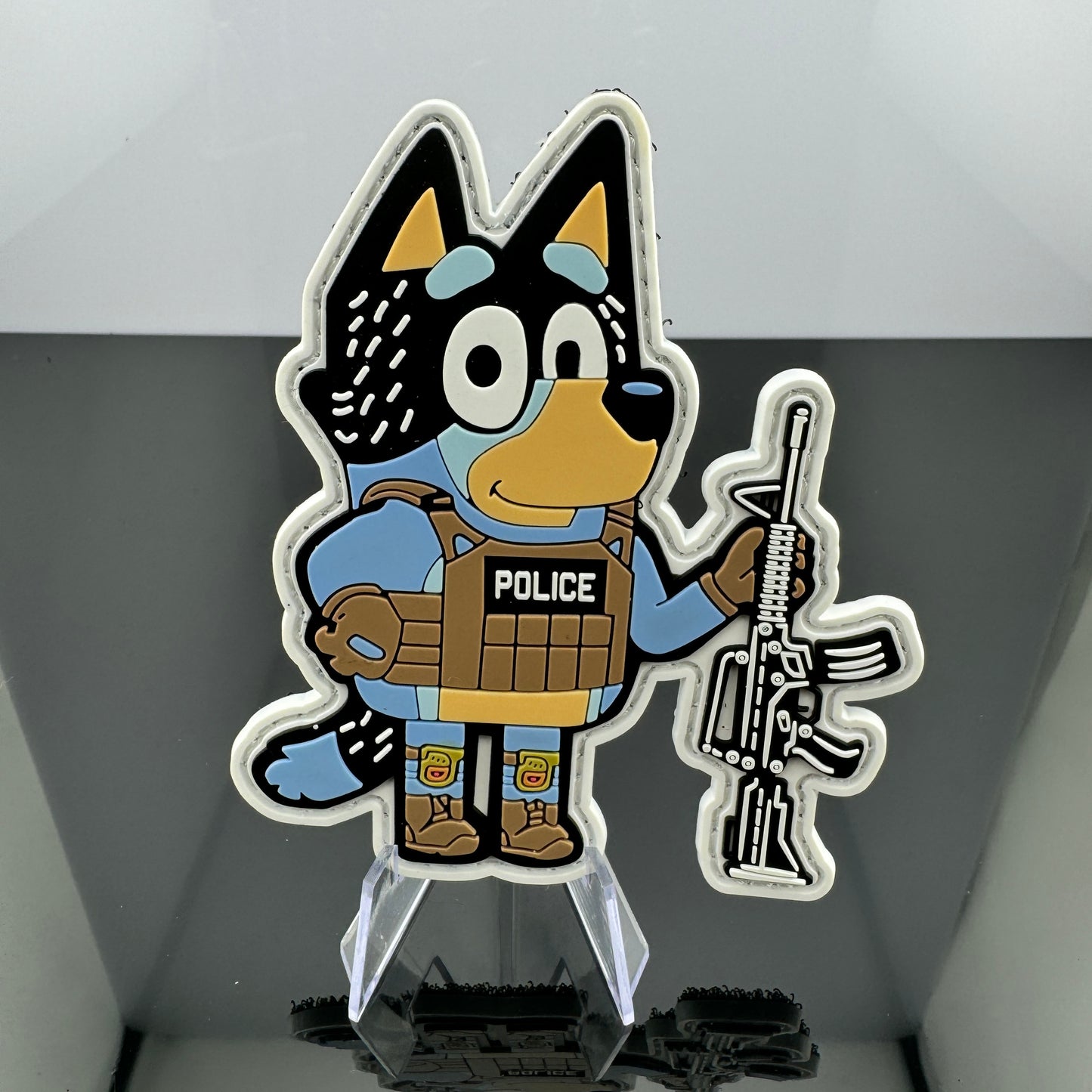 Tactical Cartoon Dog Dad PVC Patch