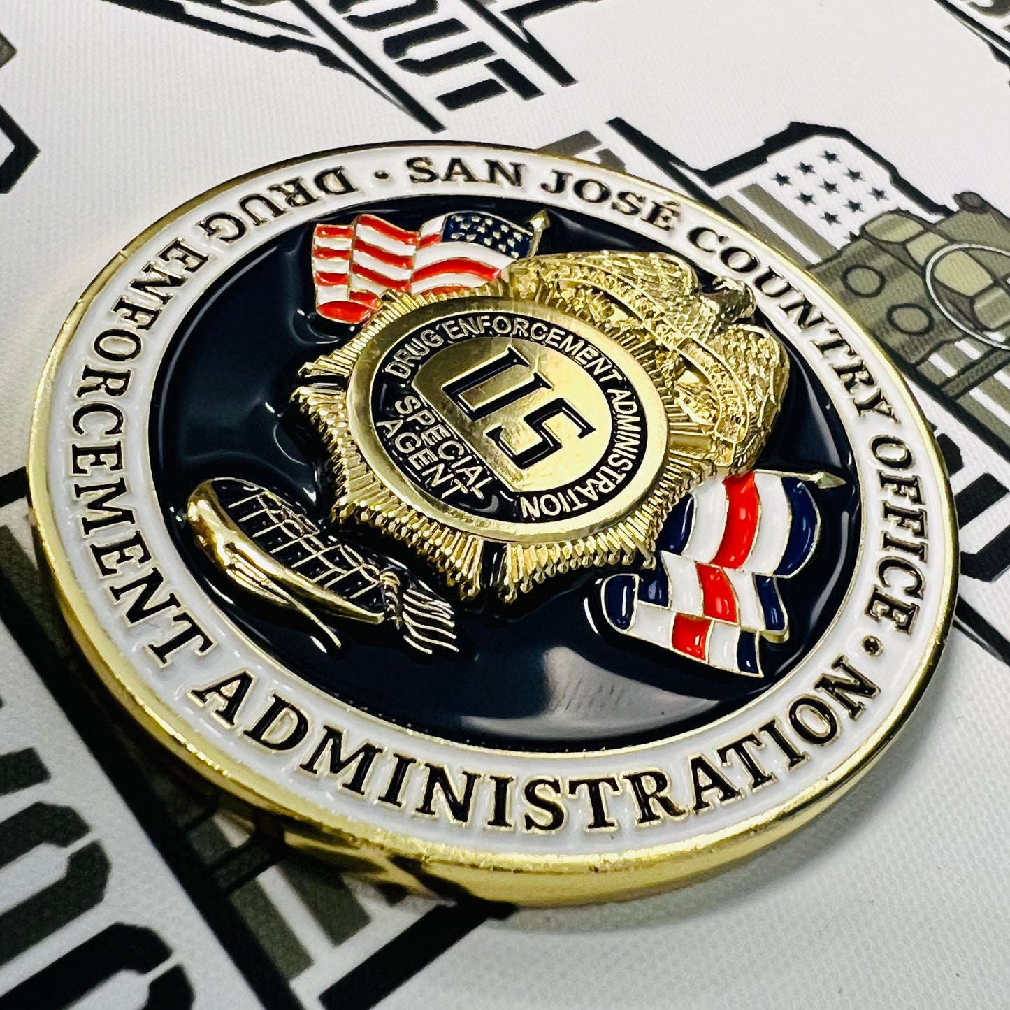 Drug Enforcement Administration (DEA), San Jose Country Office, Costa Rica Challenge Coin