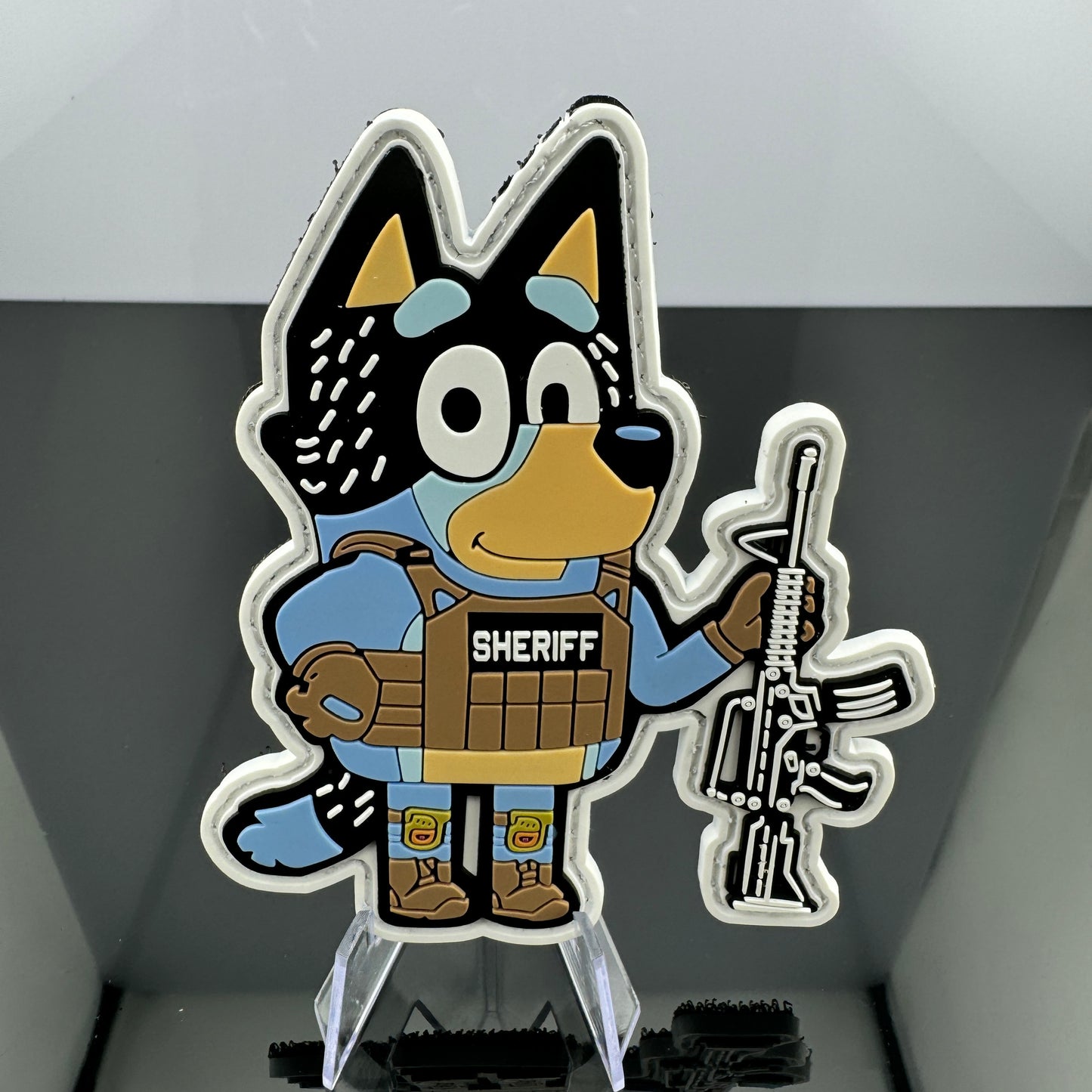 Tactical Cartoon Dog Dad PVC Patch