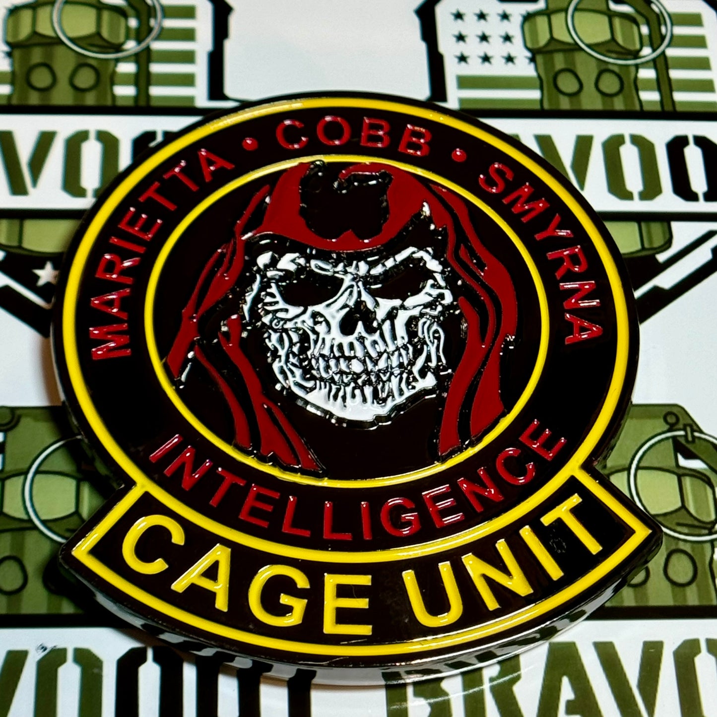 Cobb Anti-Gang Enforcement (CAGE) Collecting Flags Coin