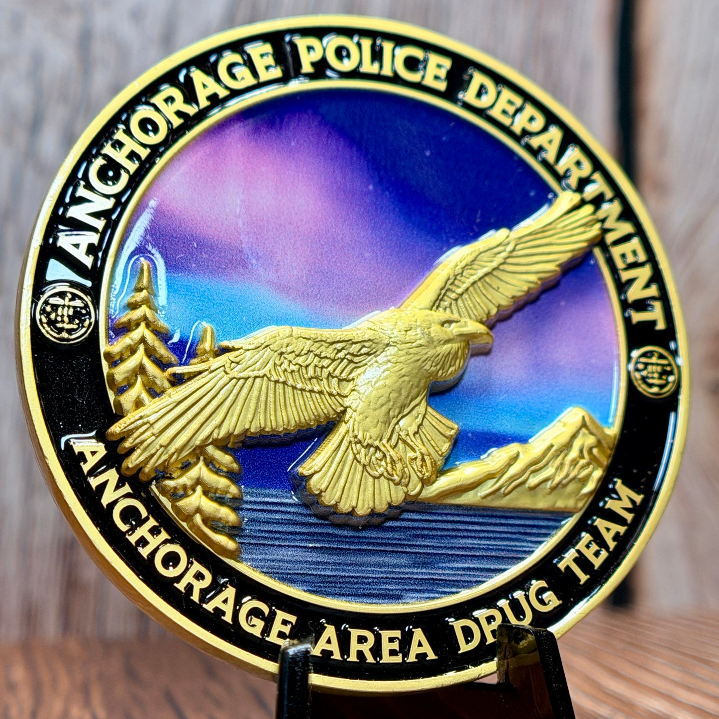 Alaska High Intensity Drug Trafficking Area (HIDTA), Anchorage Police Department, Anchorage Area Drug Team Challenge Coin
