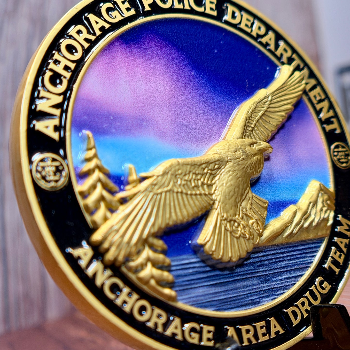 Alaska High Intensity Drug Trafficking Area (HIDTA), Anchorage Police Department, Anchorage Area Drug Team Challenge Coin