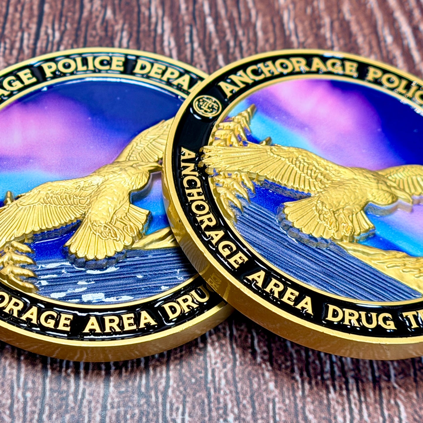 Alaska High Intensity Drug Trafficking Area (HIDTA), Anchorage Police Department, Anchorage Area Drug Team Challenge Coin