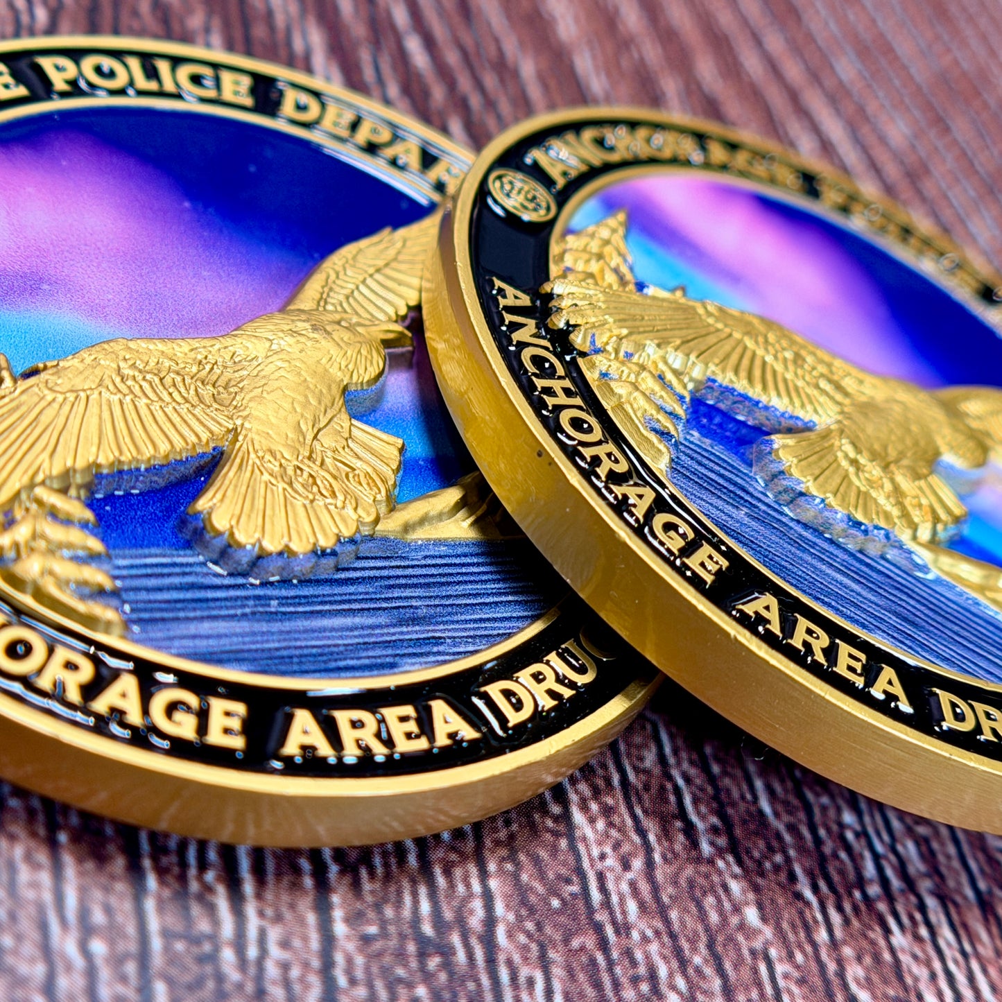 Alaska High Intensity Drug Trafficking Area (HIDTA), Anchorage Police Department, Anchorage Area Drug Team Challenge Coin