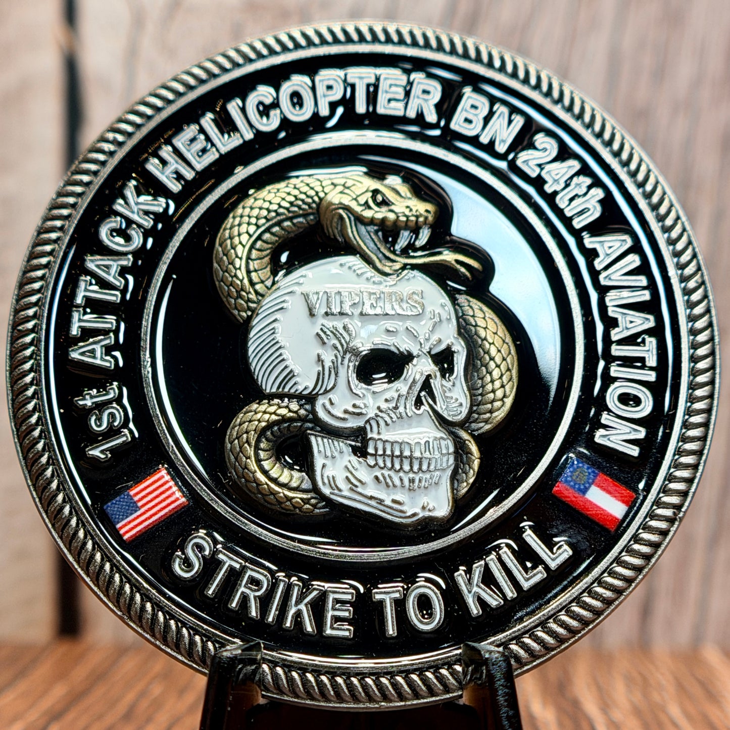 Hunter Army Airfield - 1st Attack Helicopter BN 24th Aviation Regiment - Challenge Coin