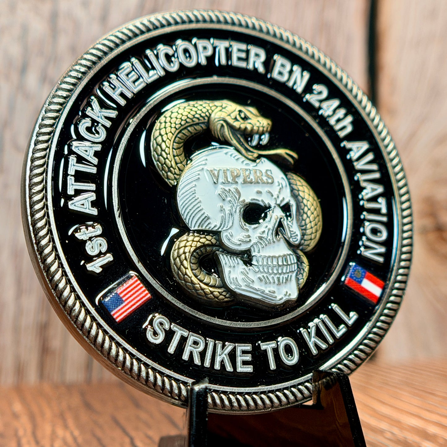 Hunter Army Airfield - 1st Attack Helicopter BN 24th Aviation Regiment - Challenge Coin