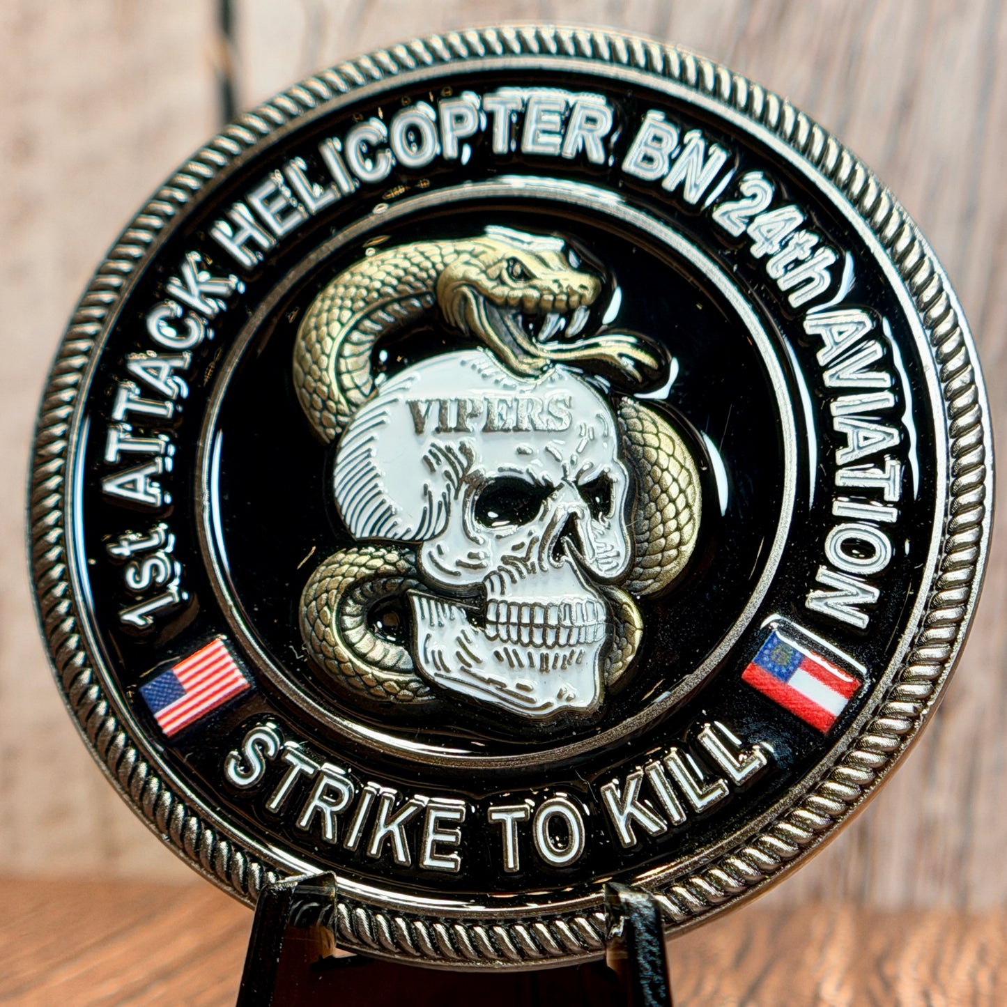 Hunter Army Airfield - 1st Attack Helicopter BN 24th Aviation Regiment - Challenge Coin