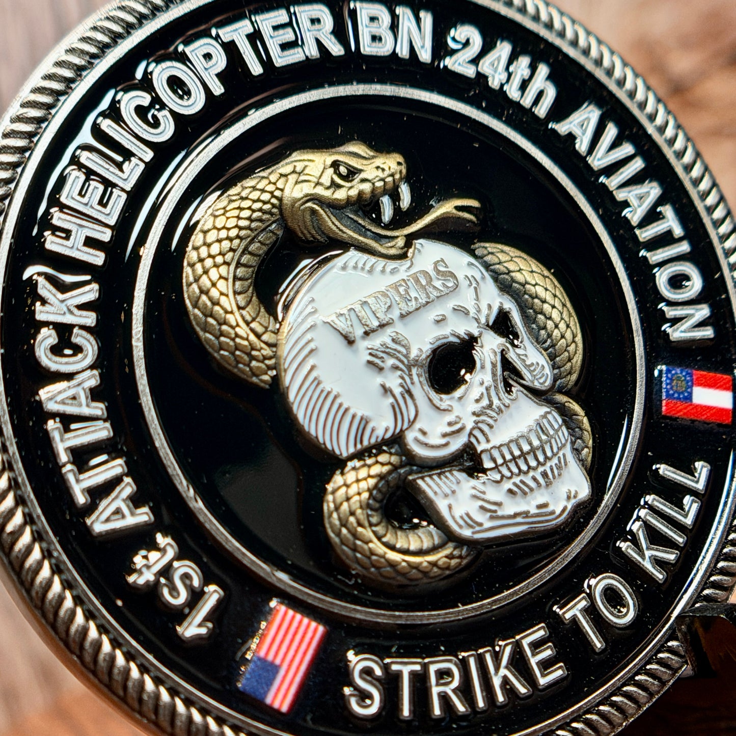 Hunter Army Airfield - 1st Attack Helicopter BN 24th Aviation Regiment - Challenge Coin